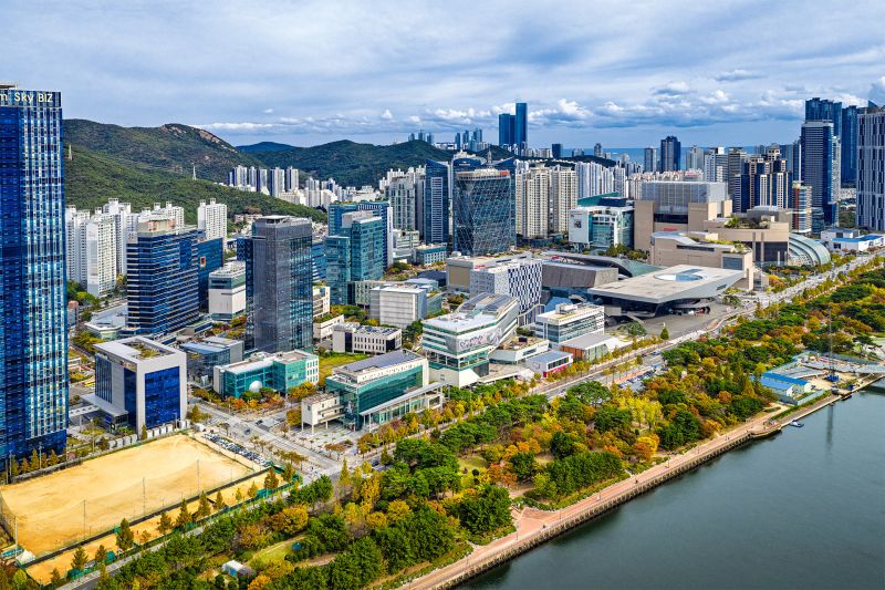 산학협력기관 드론촬영, 부산 해운대구