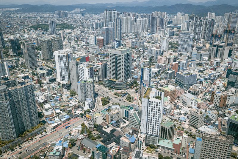 대구 드론촬영 반월당, 삼성생명 빌딩 파파스 남성의원