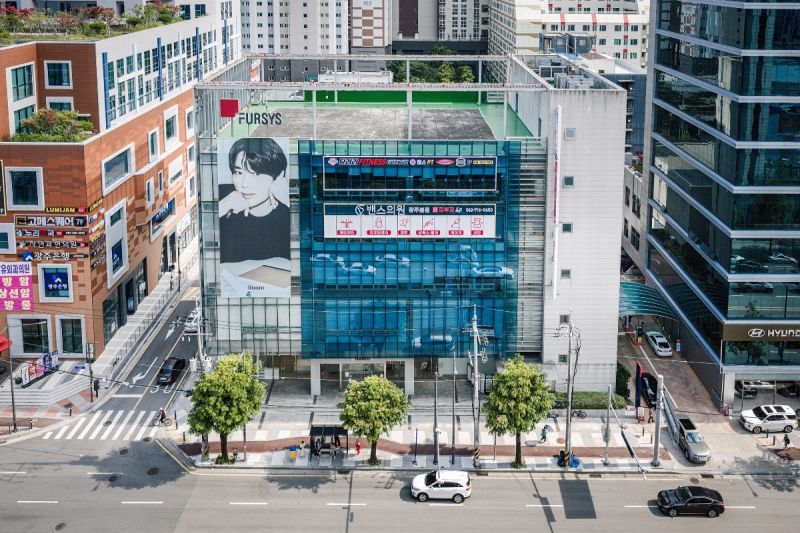 광주 드론촬영, 퍼시스 광주 쇼룸